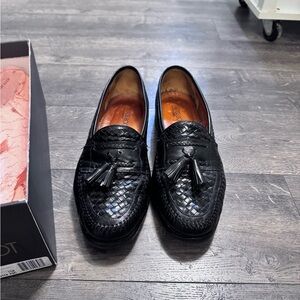 Men’s BrassBoot Pietro Black‎ Leather Shoes SZ 9 1/2